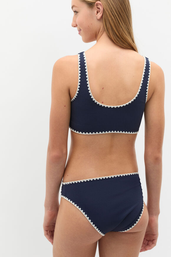 Contrast Stitch Bikini  New Navy  hi-res
