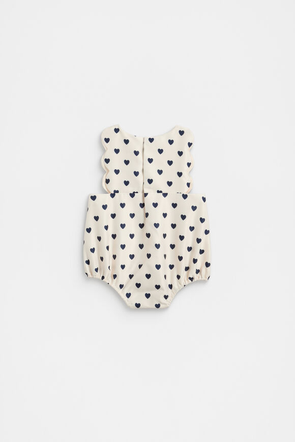 Scallop Heart Romper  Multi  hi-res