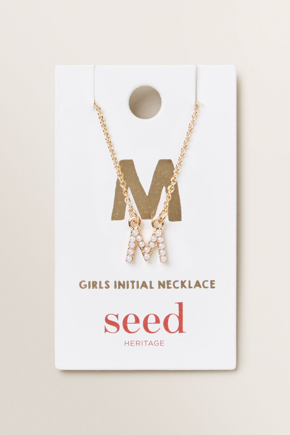 Initial Pearl Necklace  