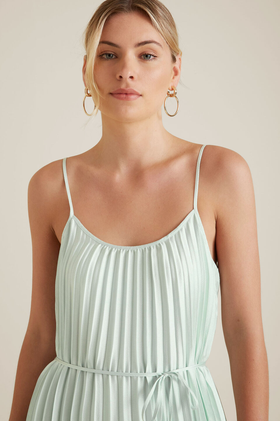 Pleated Maxi Dress  