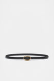 Carmen Oval Buckle Belt  Black Gold  hi-res