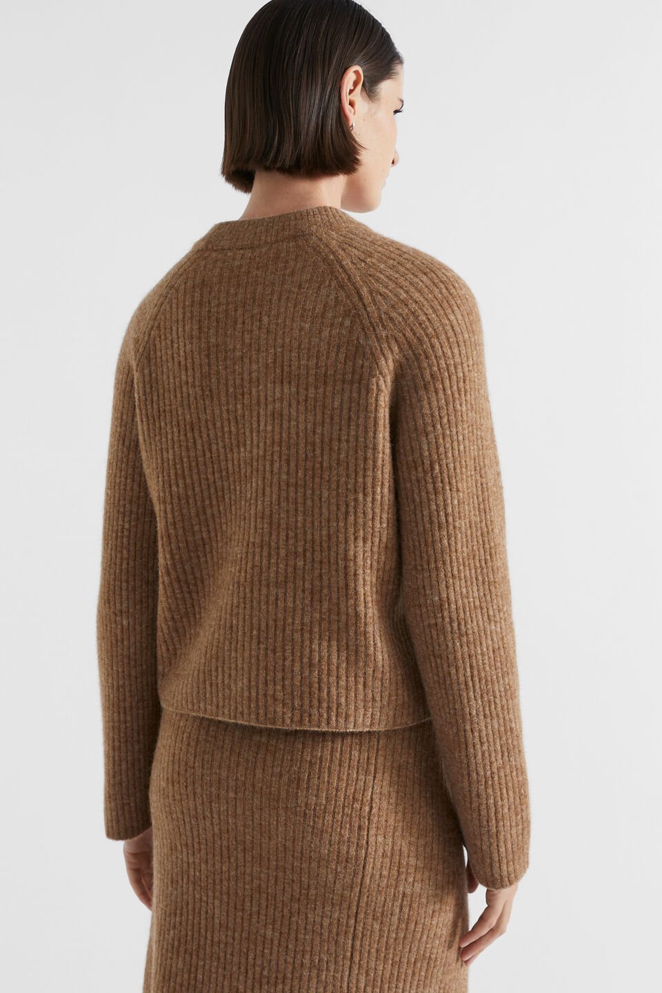 Rib Cosy Knit  Deep Chai Marle