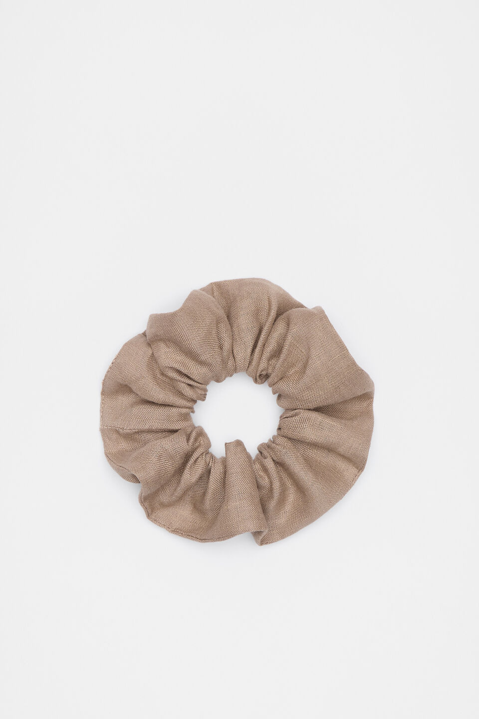 Linen Scrunchie  Nutmeg