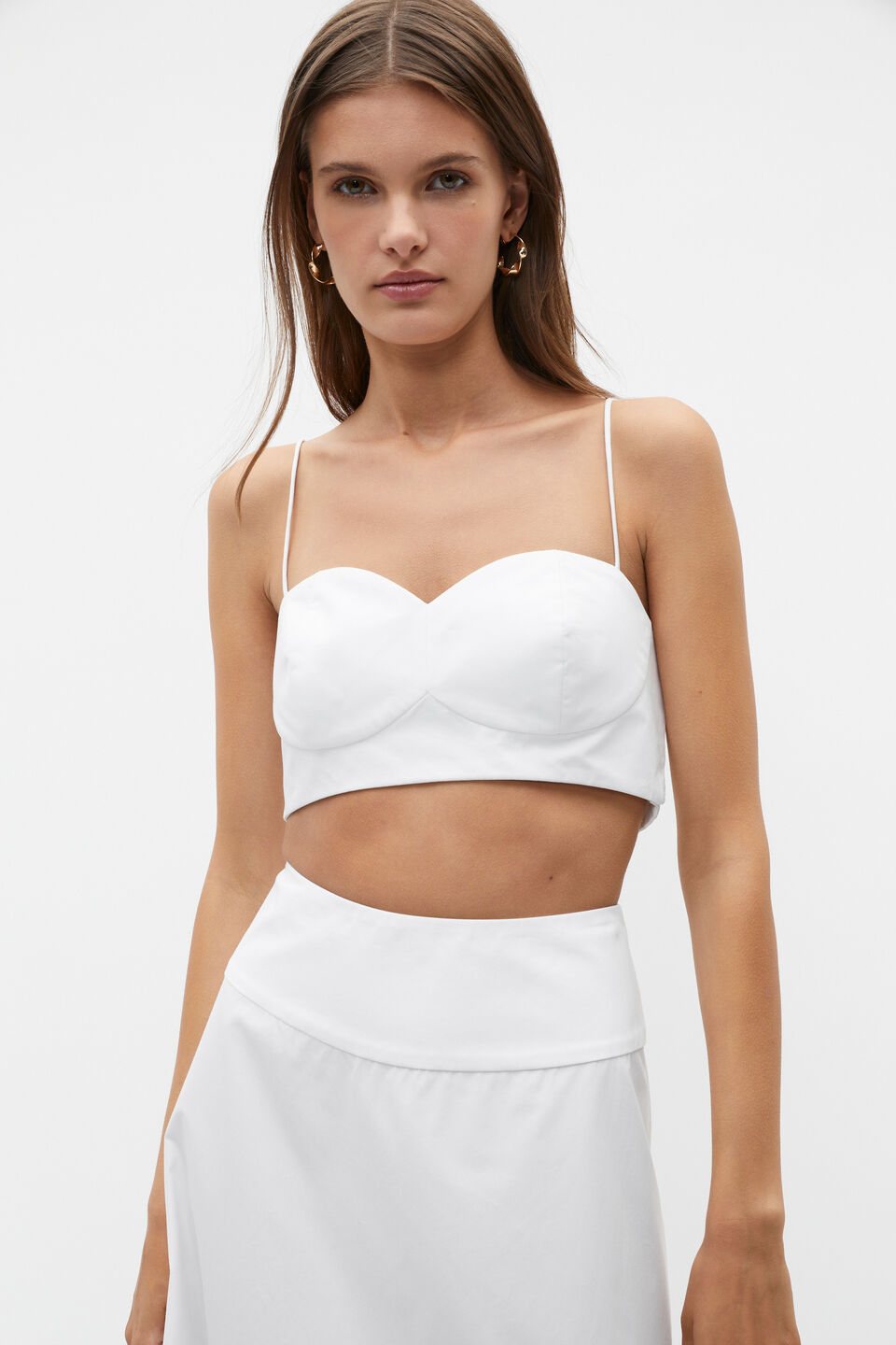 Rosette Balconette Top  Whisper White