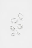 Twist Hoop Ear Pack  Silver  hi-res