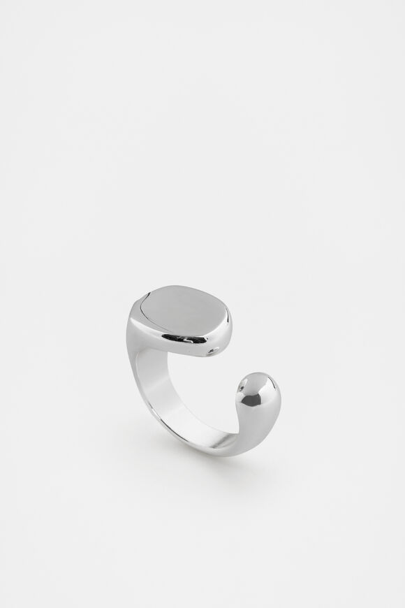 Organic Statement Ring  Silver  hi-res
