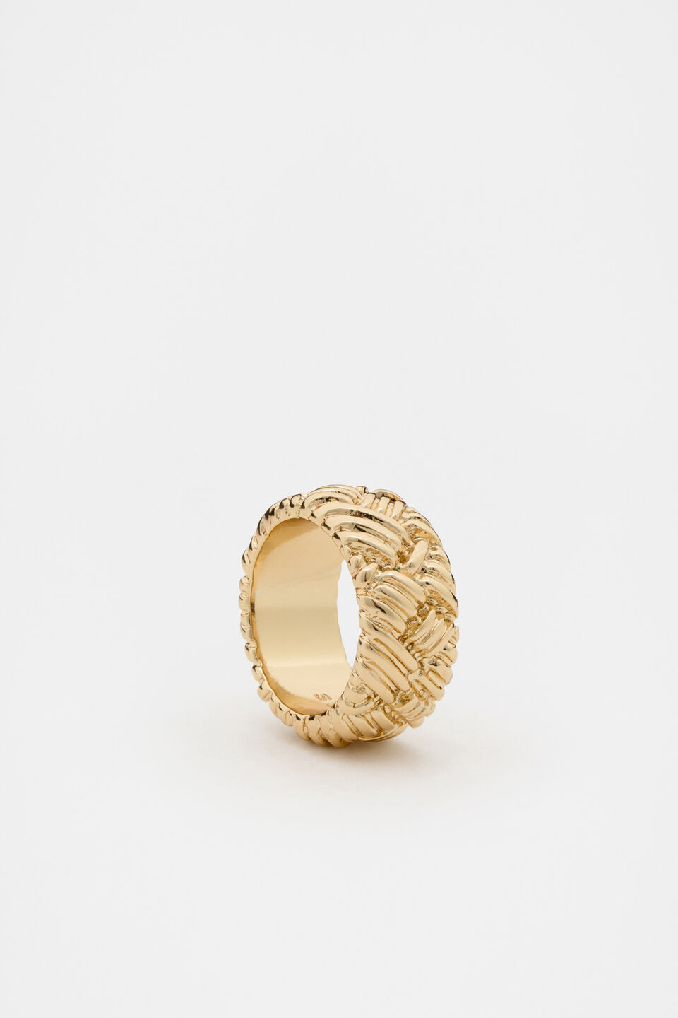 Woven Texture Ring  Gold