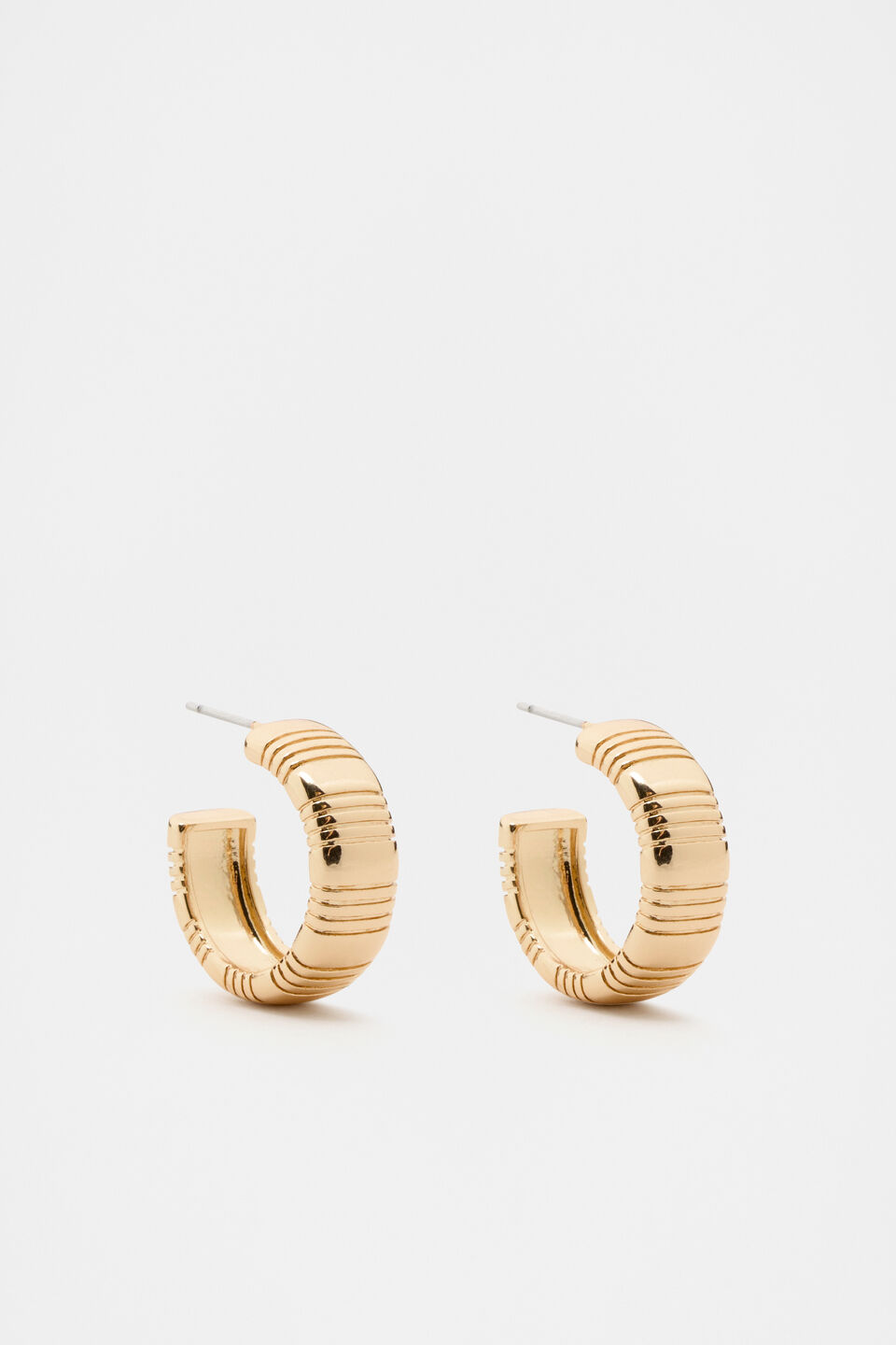 Creases Hoops  Gold
