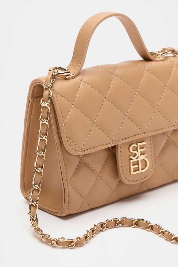 Quilted Top Handle  Salted Caramel  hi-res