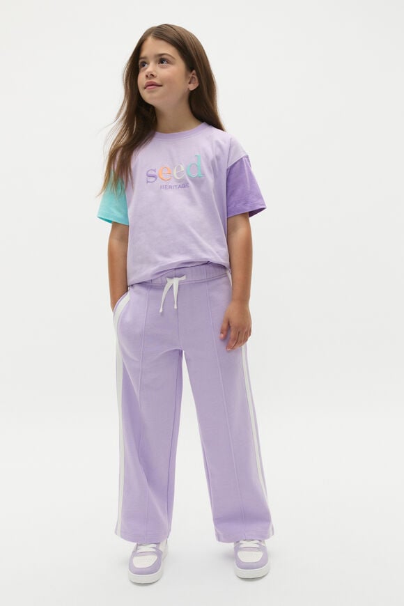 Side Stripe Track Pant  Lavender  hi-res