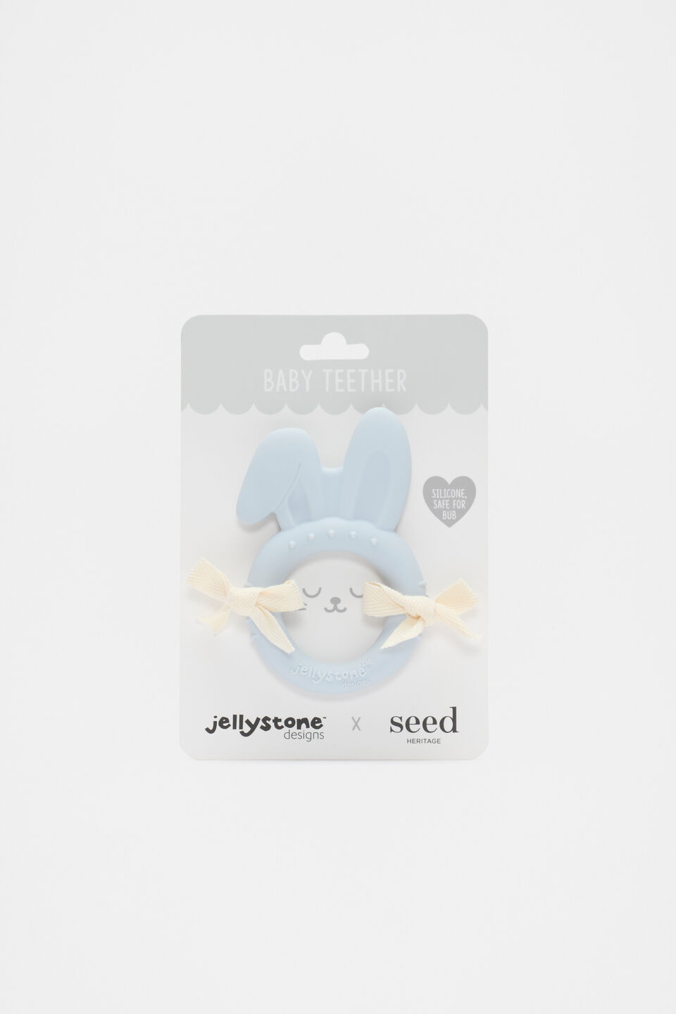 SEED X JS Baby Teether  Pale Grey