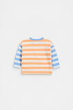 Long Sleeve Stripe Logo Tee  Apricot  hi-res