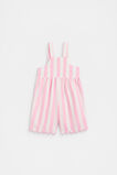 Stripe Scallop Overall  Candy Pink  hi-res
