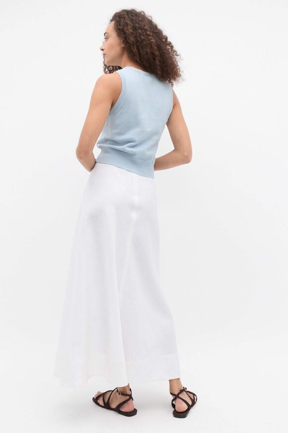 Linen Blend Knit Top  Bluebelle Marle  hi-res