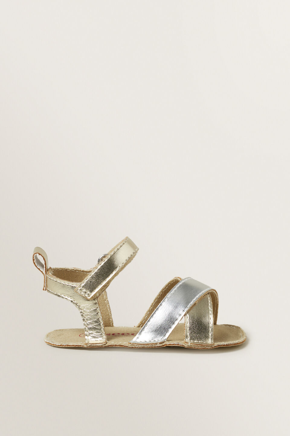 Mixed Metallic Sandal  