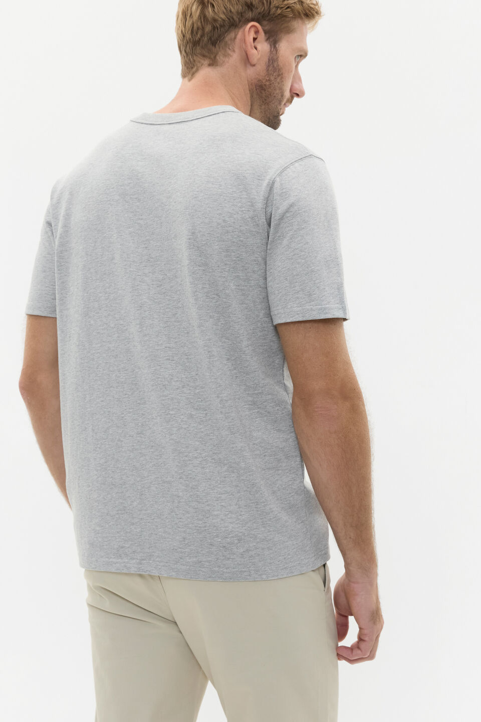 Crew Tee  Silver Marle