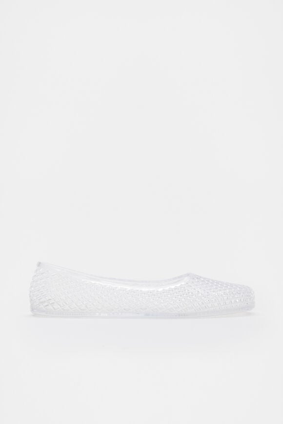 Caged Jelly Ballet Flat  Clear  hi-res