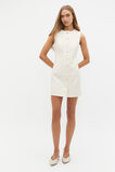 Wool Crepe Mini Dress  Cloud Cream  hi-res