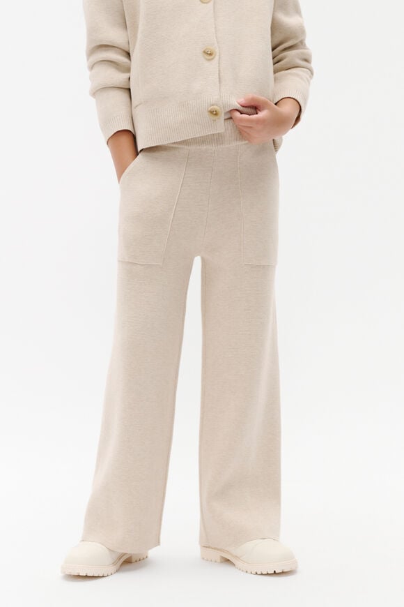 Pocket Knit Pant  Oat Marle  hi-res
