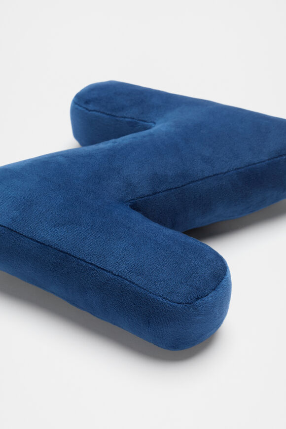 Blue Velvet Initial Cushion  Z  hi-res