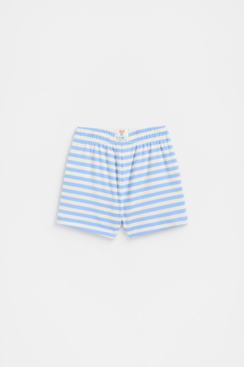 Loose Fit Rib Short  Luna Blue