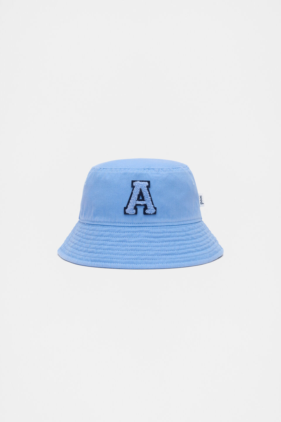 Blue Initial Bucket Hat  A
