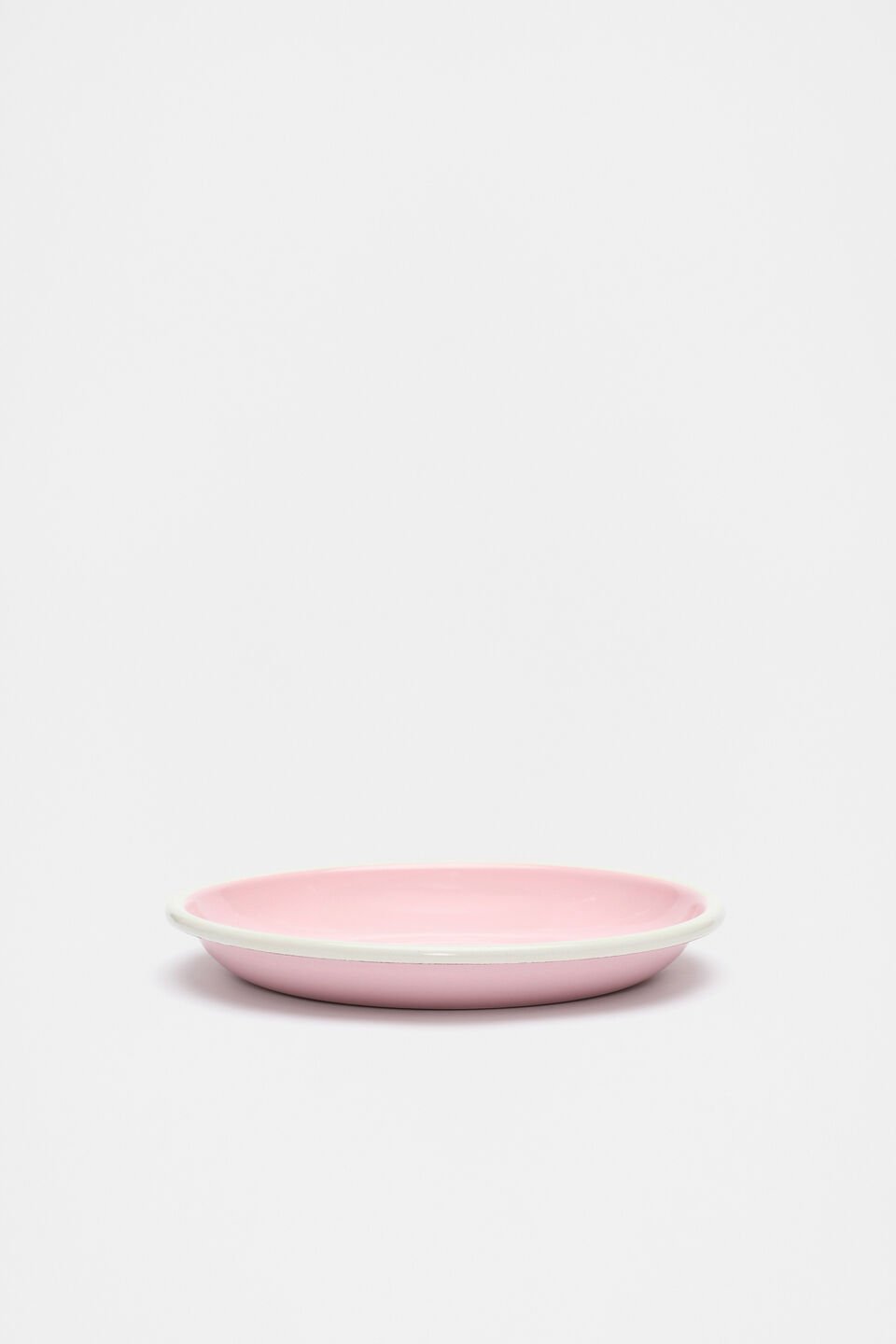 Loretta Enamel Shallow Plate  Fairy Floss