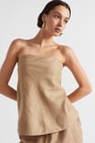 Core Linen Strapless Top  Barley  hi-res