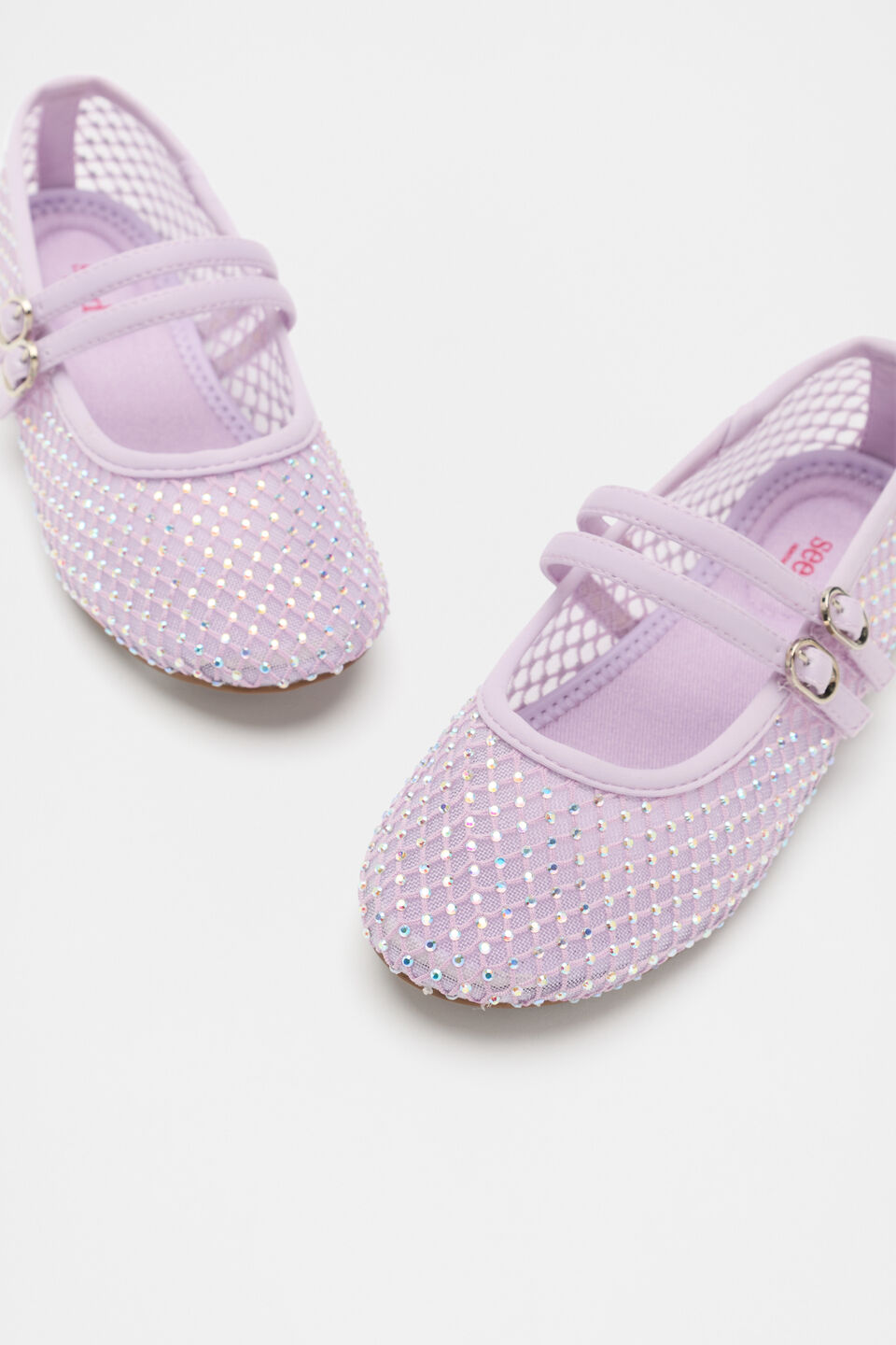 Mesh Jewel Ballet  Bright Orchid