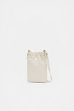 Leather Rouched Crossbody  Cream  hi-res