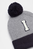 Colourblock Initial Beanie  I  hi-res