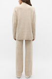 Fleck Mock Neck Slouch Knit  Latte Fleck  hi-res