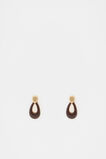 Enamel Small Drop Earring  Merlot  hi-res