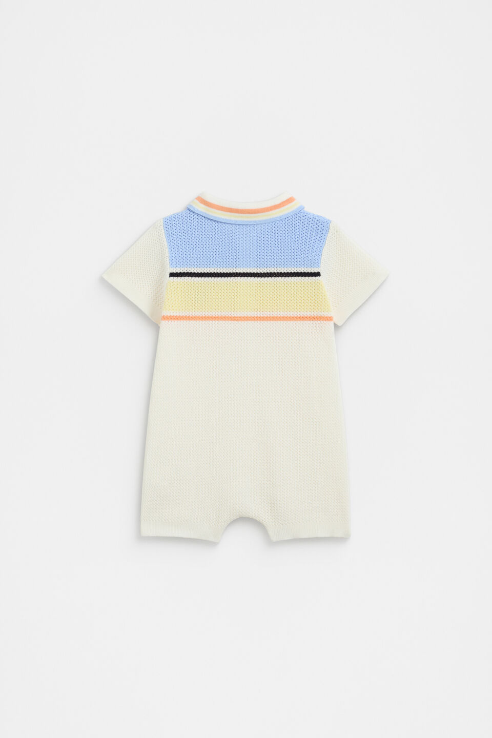 Crochet Polo Romper  Canvas