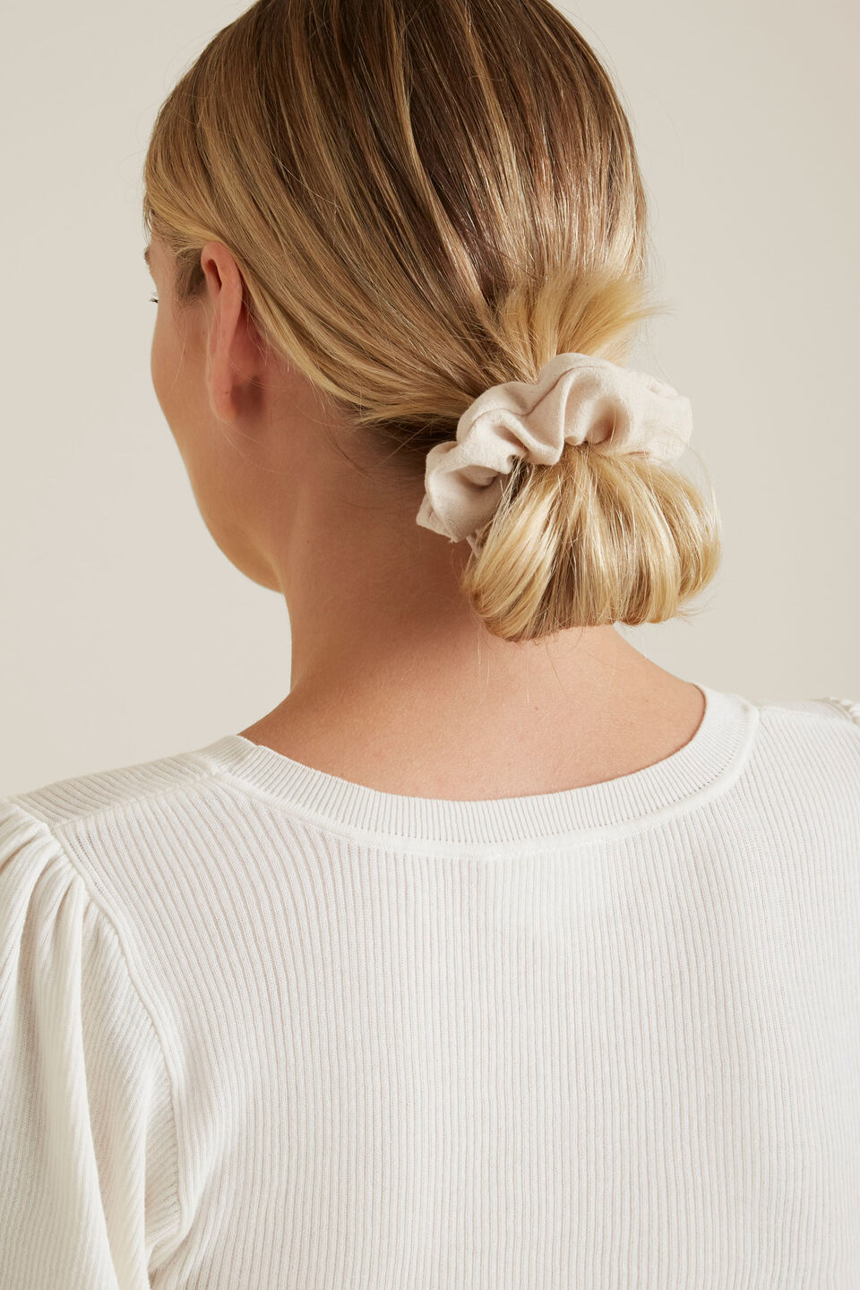 Linen Look Scrunchie  