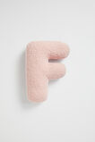 Teddy Initial Cushion Dusty Rose  F  hi-res