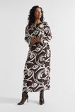 Jacquard Swirl Midi Dress  Retro Swirl  hi-res