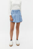 Denim Pleat Skort  Clean Blue Wash  hi-res