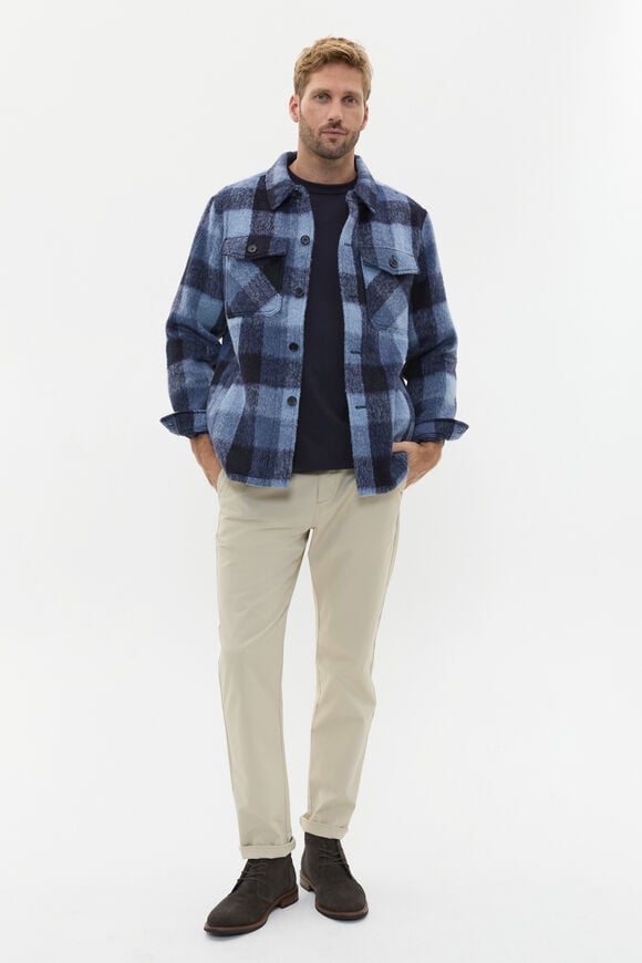 Brushed Check Overshirt  Midnight Multi  hi-res