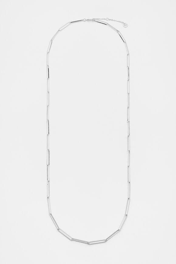 Long Link Necklace  Silver  hi-res