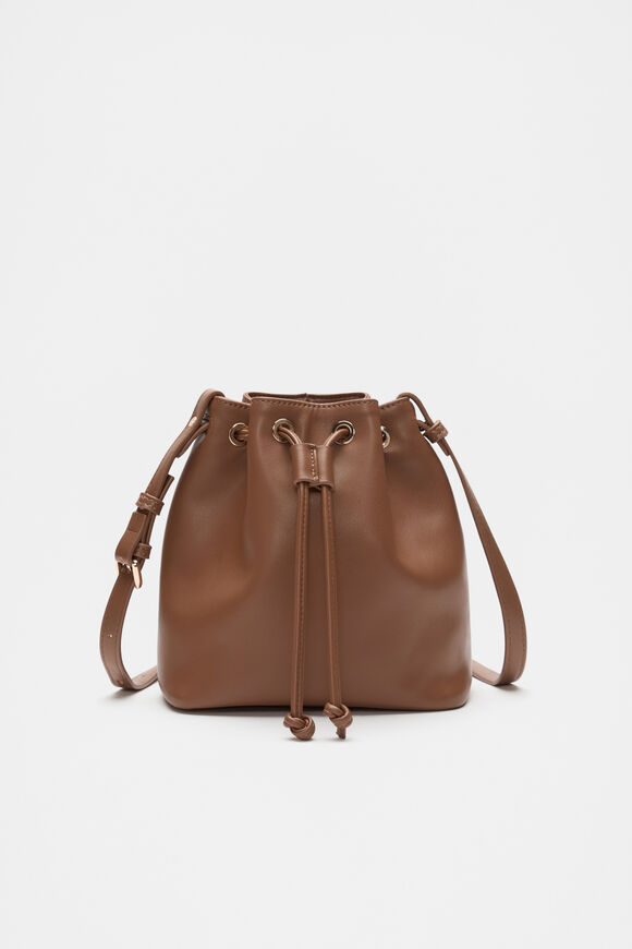 Ring Detail Crossbody Bag  Deep Tan  hi-res