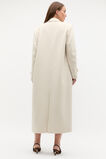Wool Trench Maxi Coat  Oat Marle  hi-res