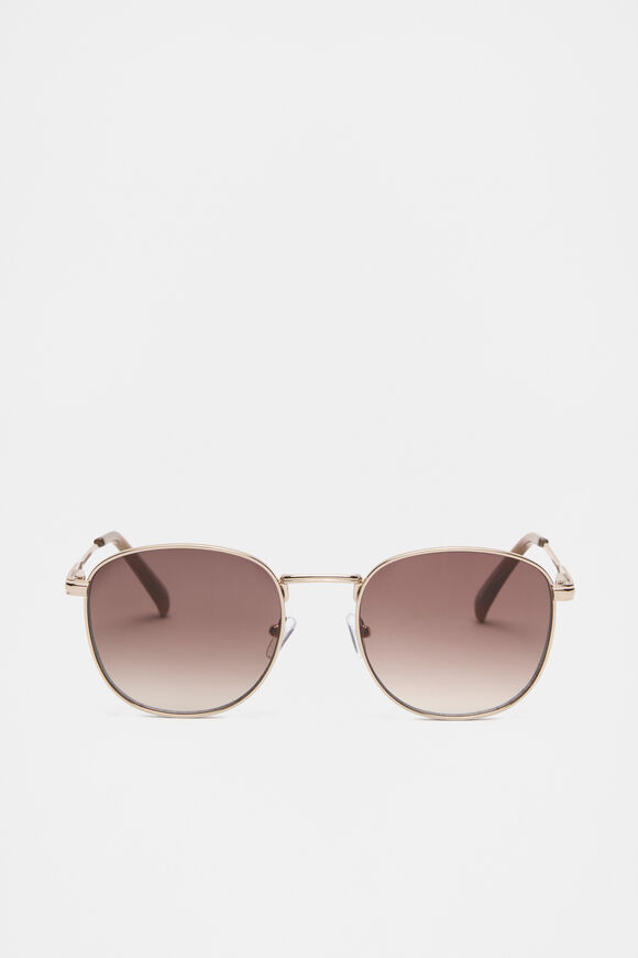 Ava Metal Sunglasses  Gold  hi-res