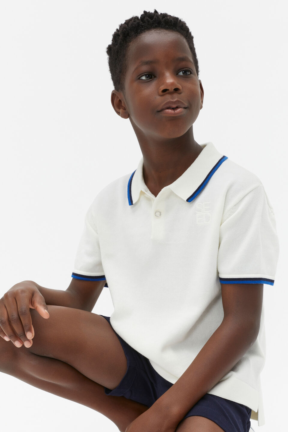 Knit Logo Polo  Canvas