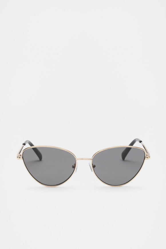 Juliet Cat Eye Frameless Sunglasses  Gold  hi-res