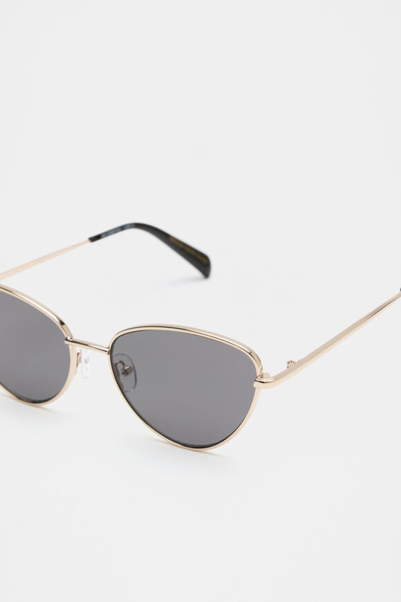 Juliet Cat Eye Frameless Sunglasses  Gold  hi-res