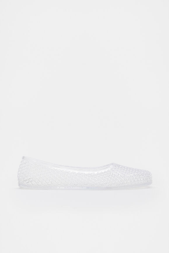 Caged Jelly Ballet Flat  Clear  hi-res