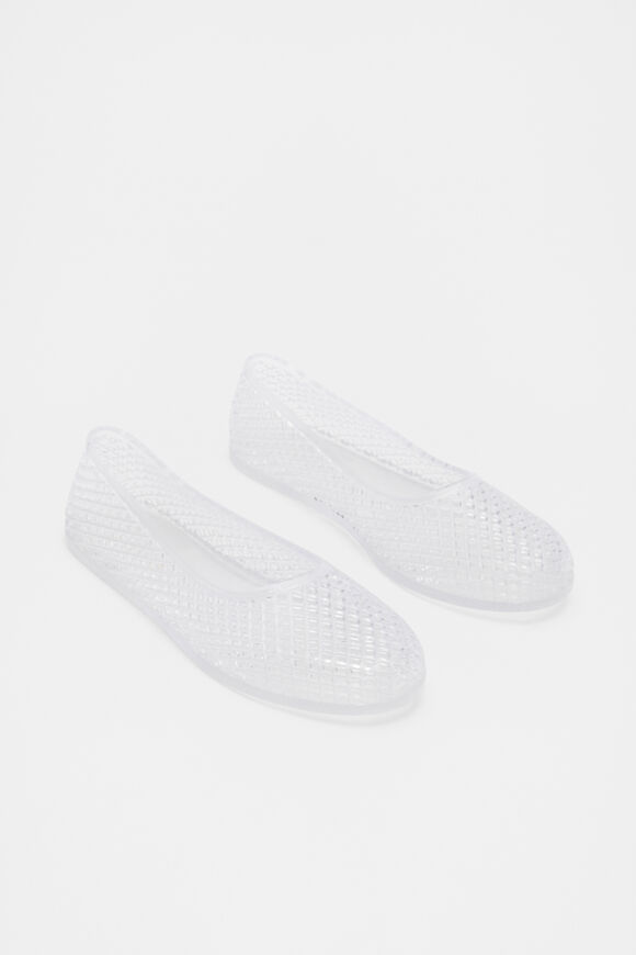Caged Jelly Ballet Flat  Clear  hi-res