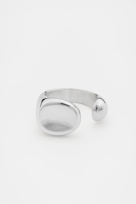 Organic Statement Ring  Silver  hi-res