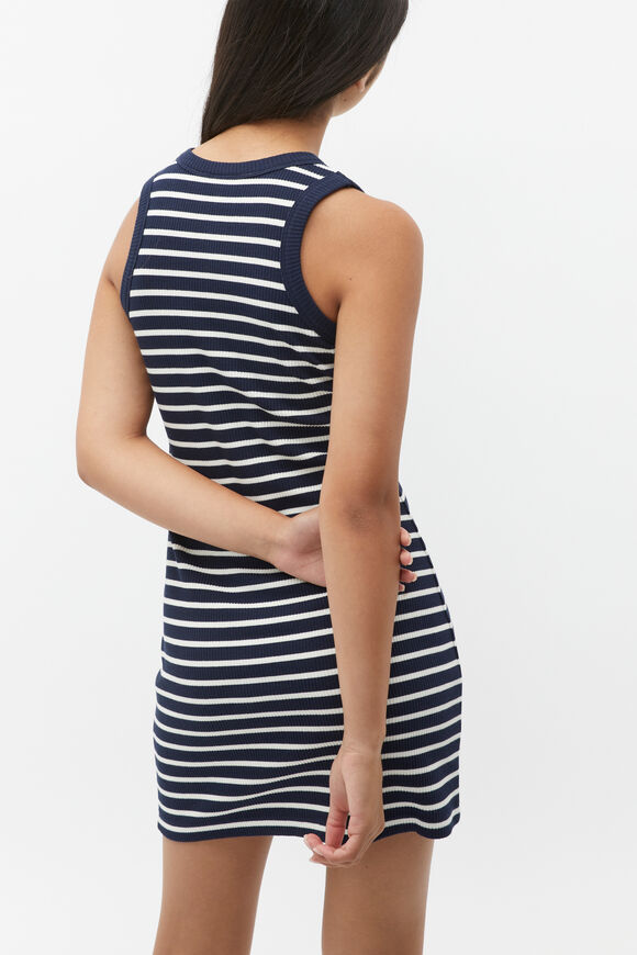 Stripe Tank Dress  New Navy  hi-res